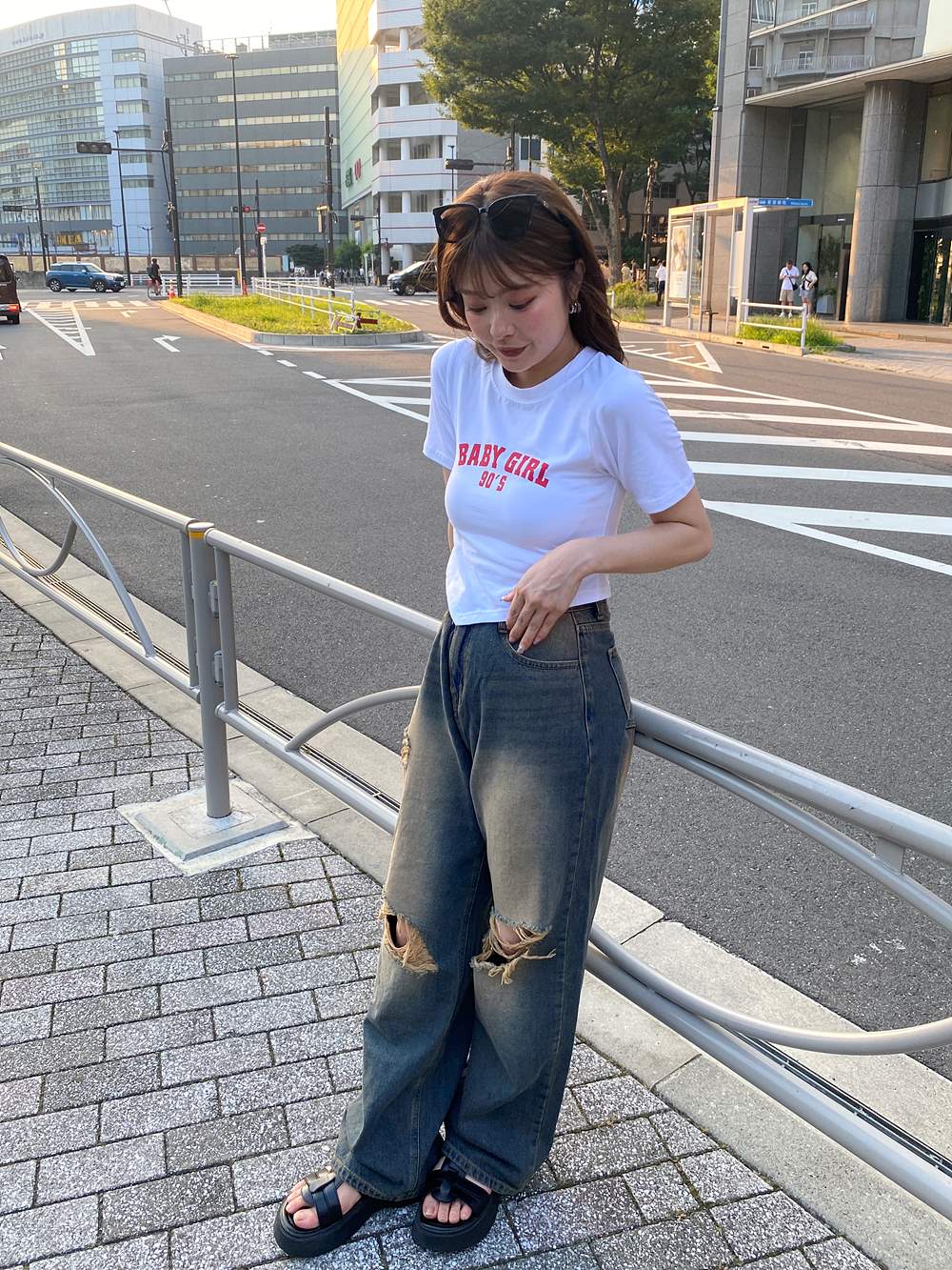 ダメージビンテージワイドデニムパンツ | 詳細画像19
