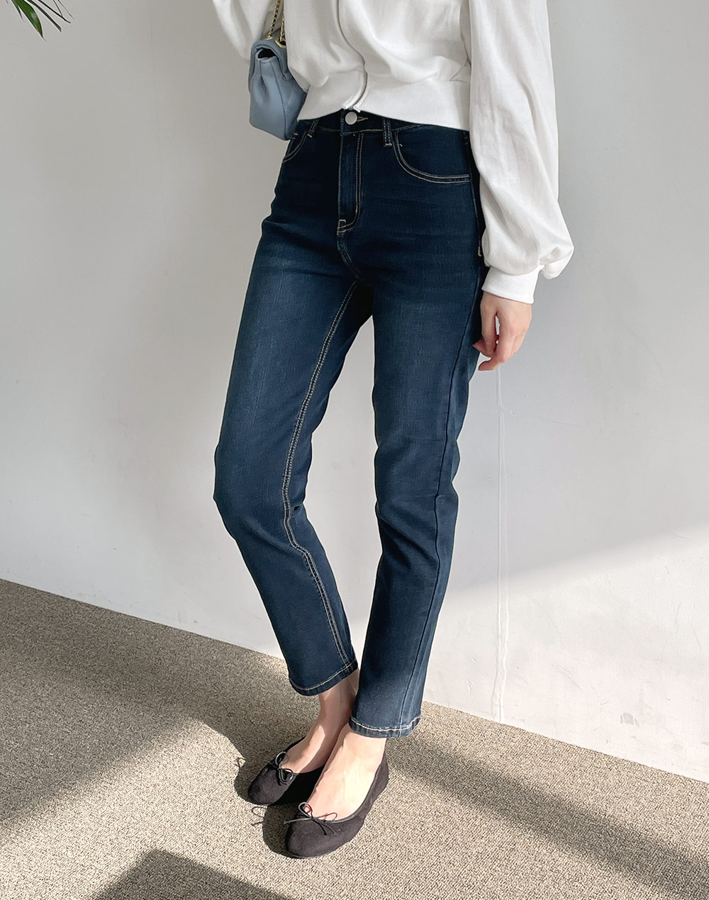 配色ステッチタイトデニムパンツ | 詳細画像10