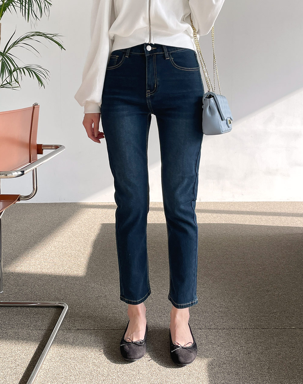 配色ステッチタイトデニムパンツ | 詳細画像11