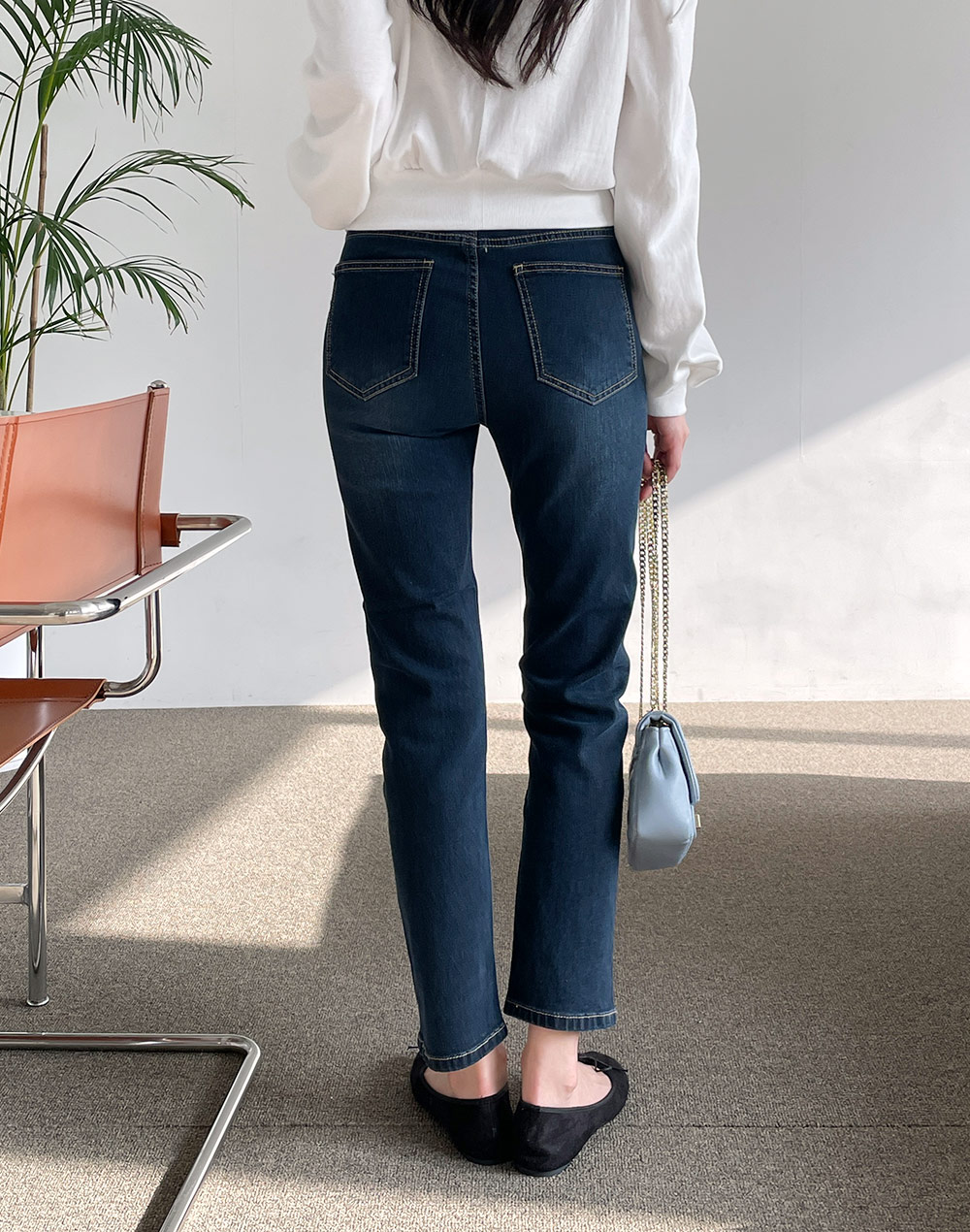 配色ステッチタイトデニムパンツ | 詳細画像13