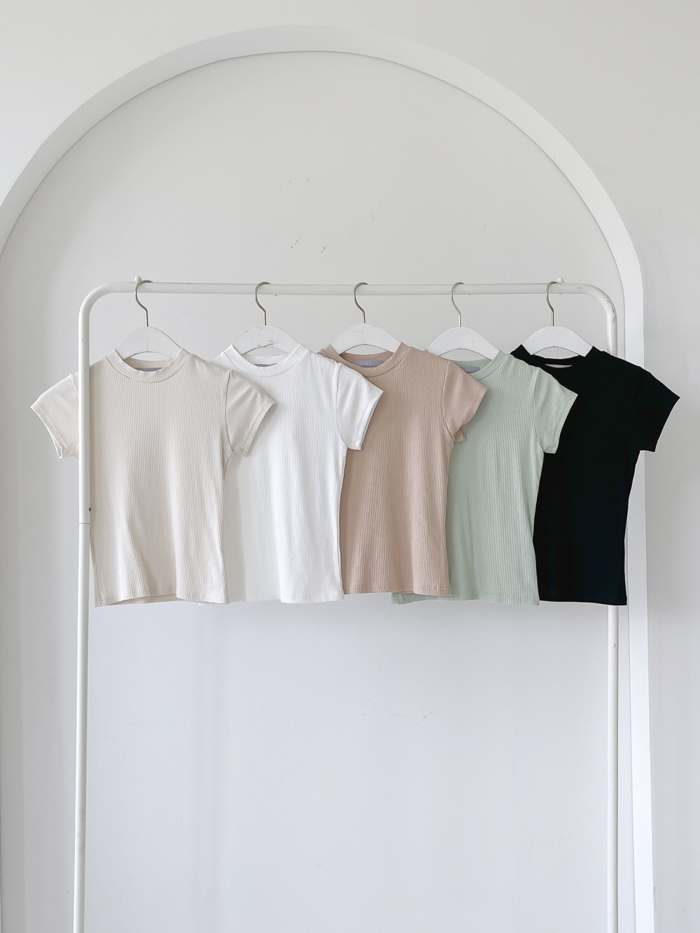 リブショートスリーブTシャツ | 詳細画像32