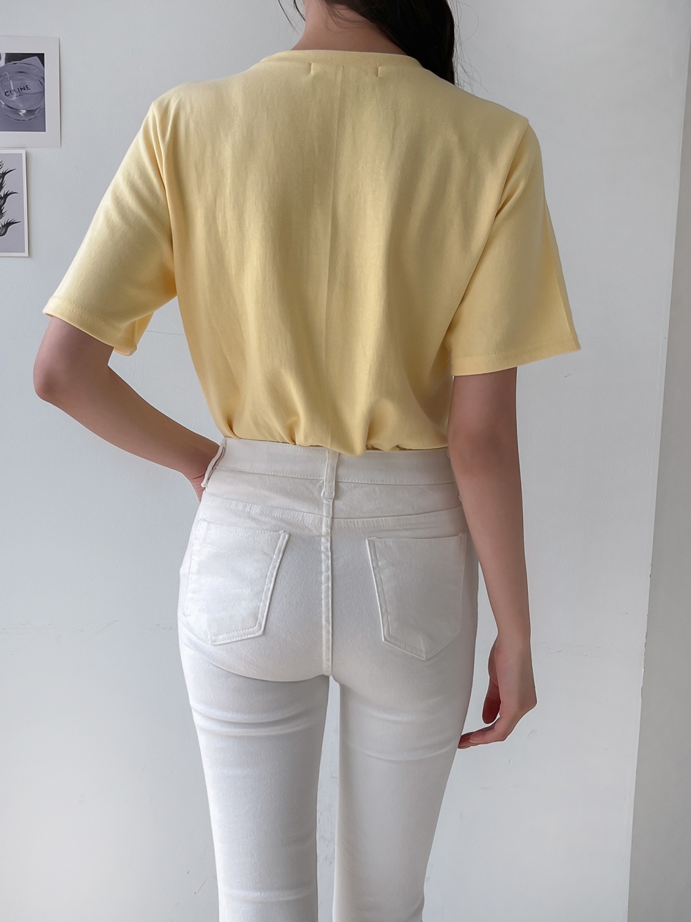 テンセル混半袖刺繍Tシャツ | 詳細画像9