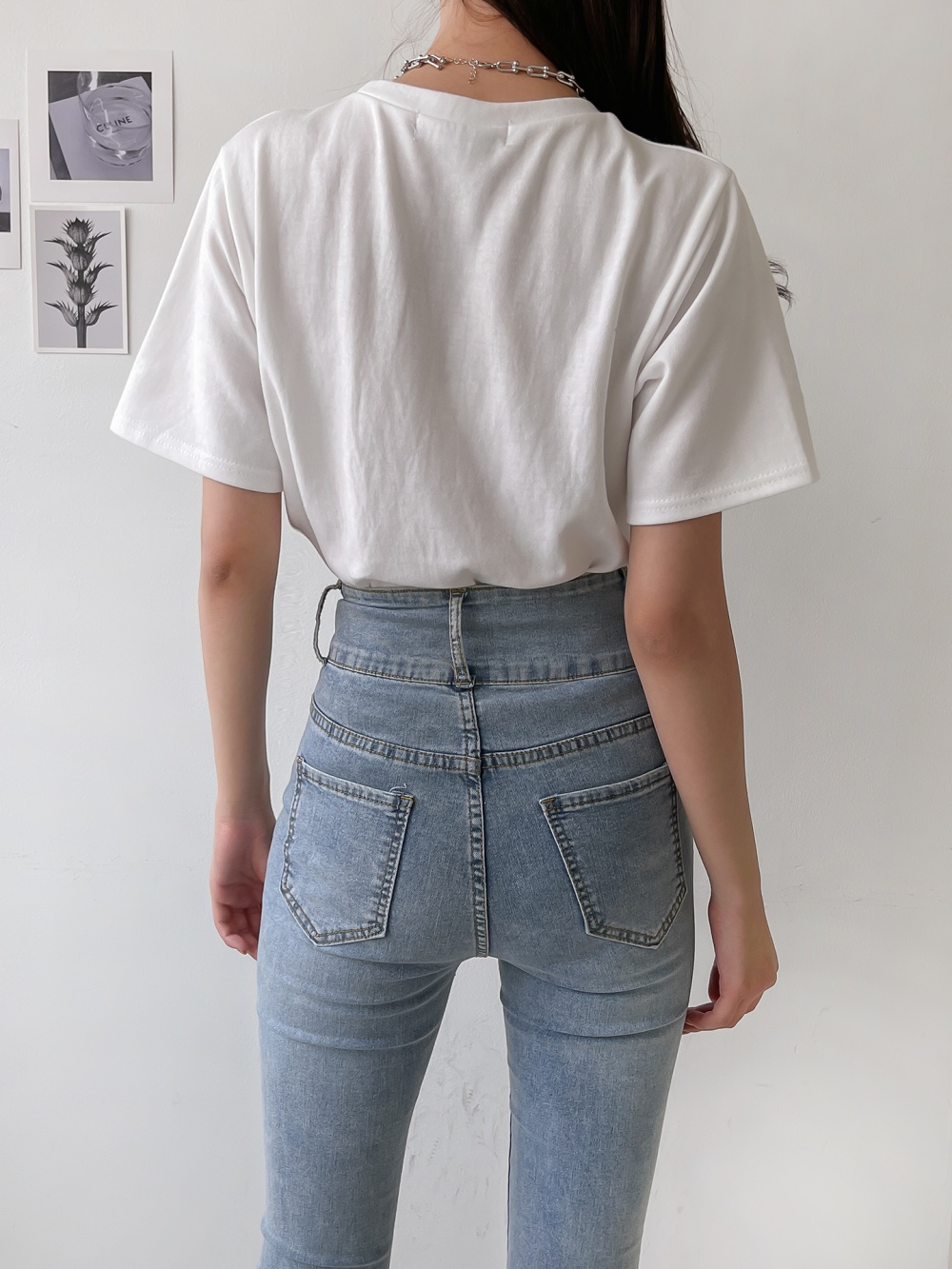 テンセル混半袖刺繍Tシャツ | 詳細画像25