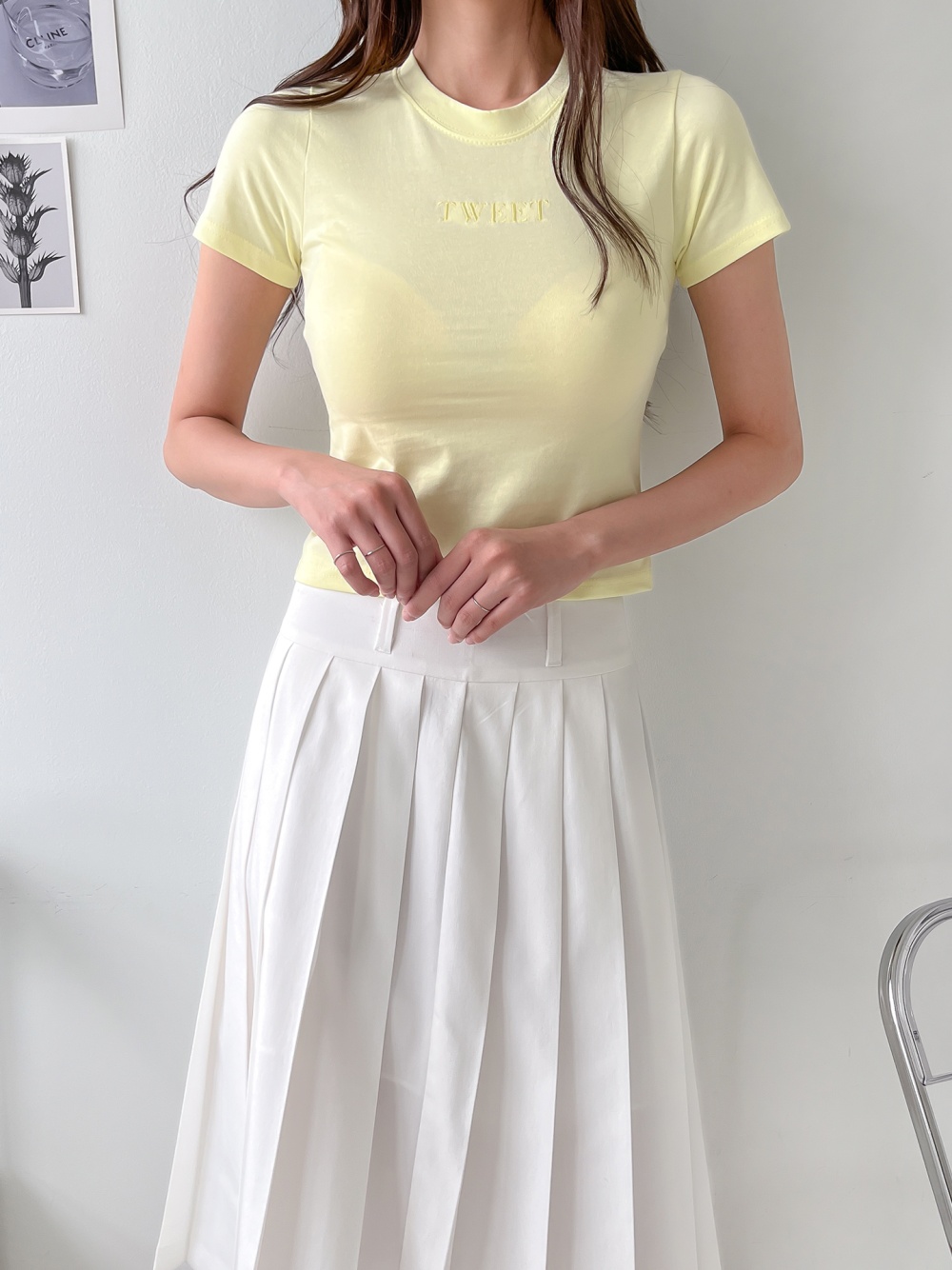 TWEET刺繍スリムTシャツ | 詳細画像6