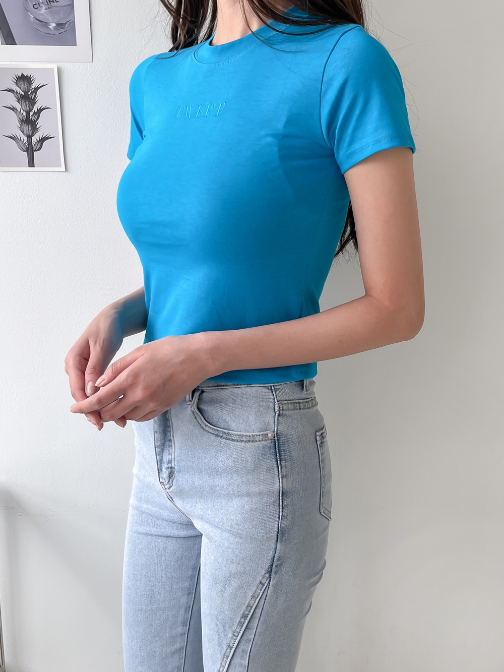 TWEET刺繍スリムTシャツ | 詳細画像13