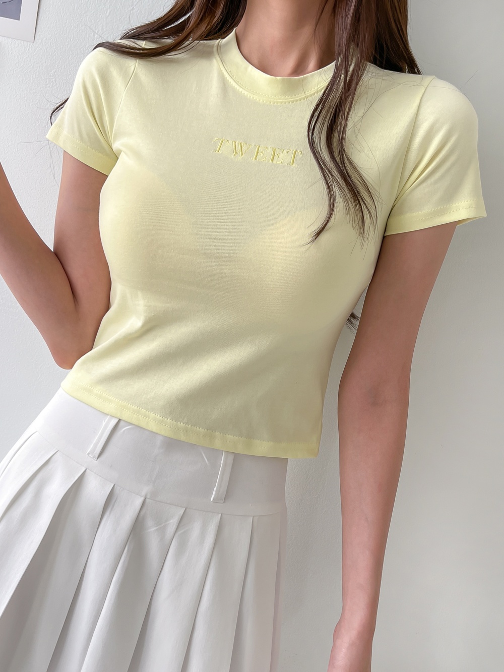 TWEET刺繍スリムTシャツ | 詳細画像16