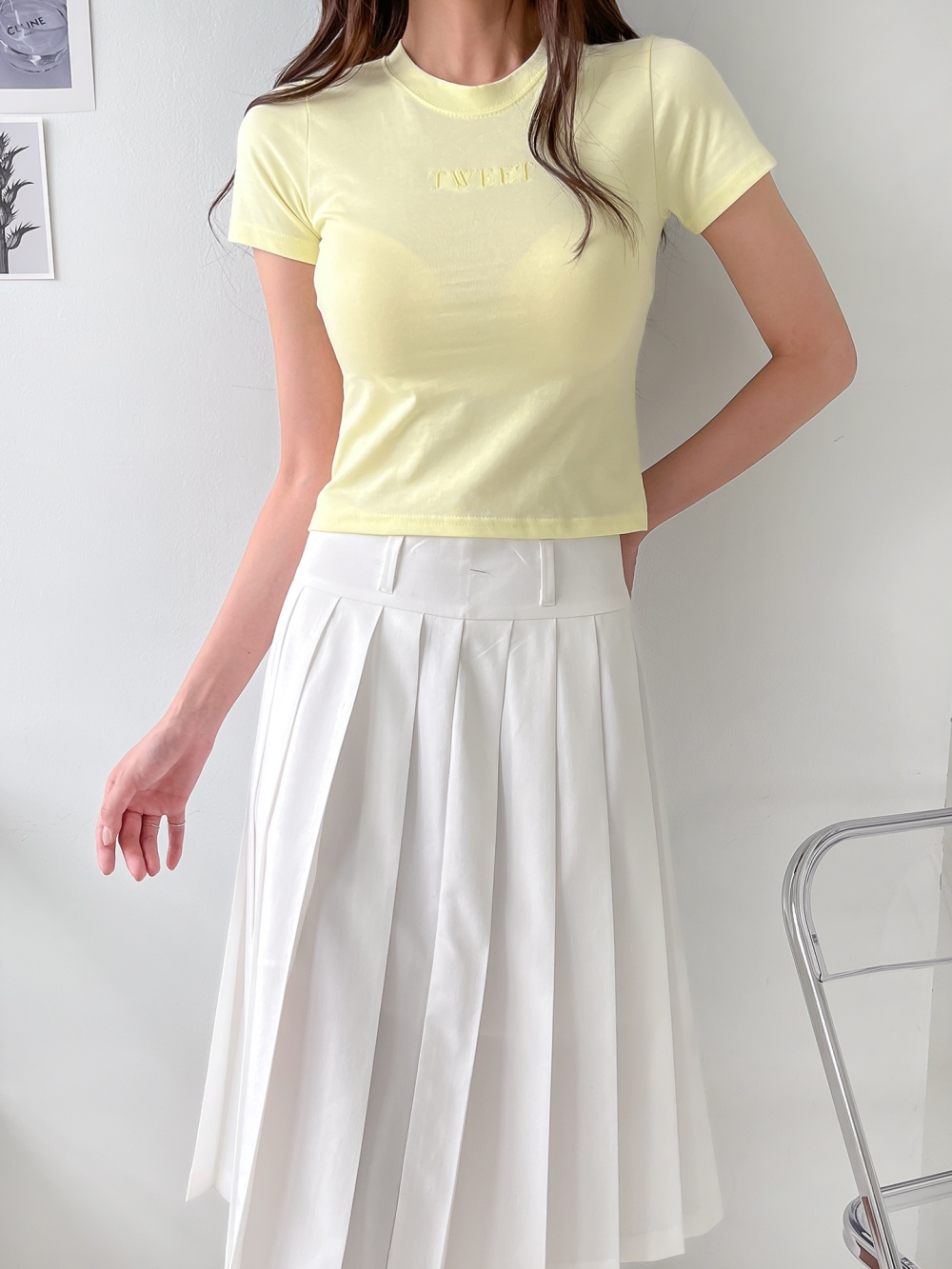 TWEET刺繍スリムTシャツ | 詳細画像17
