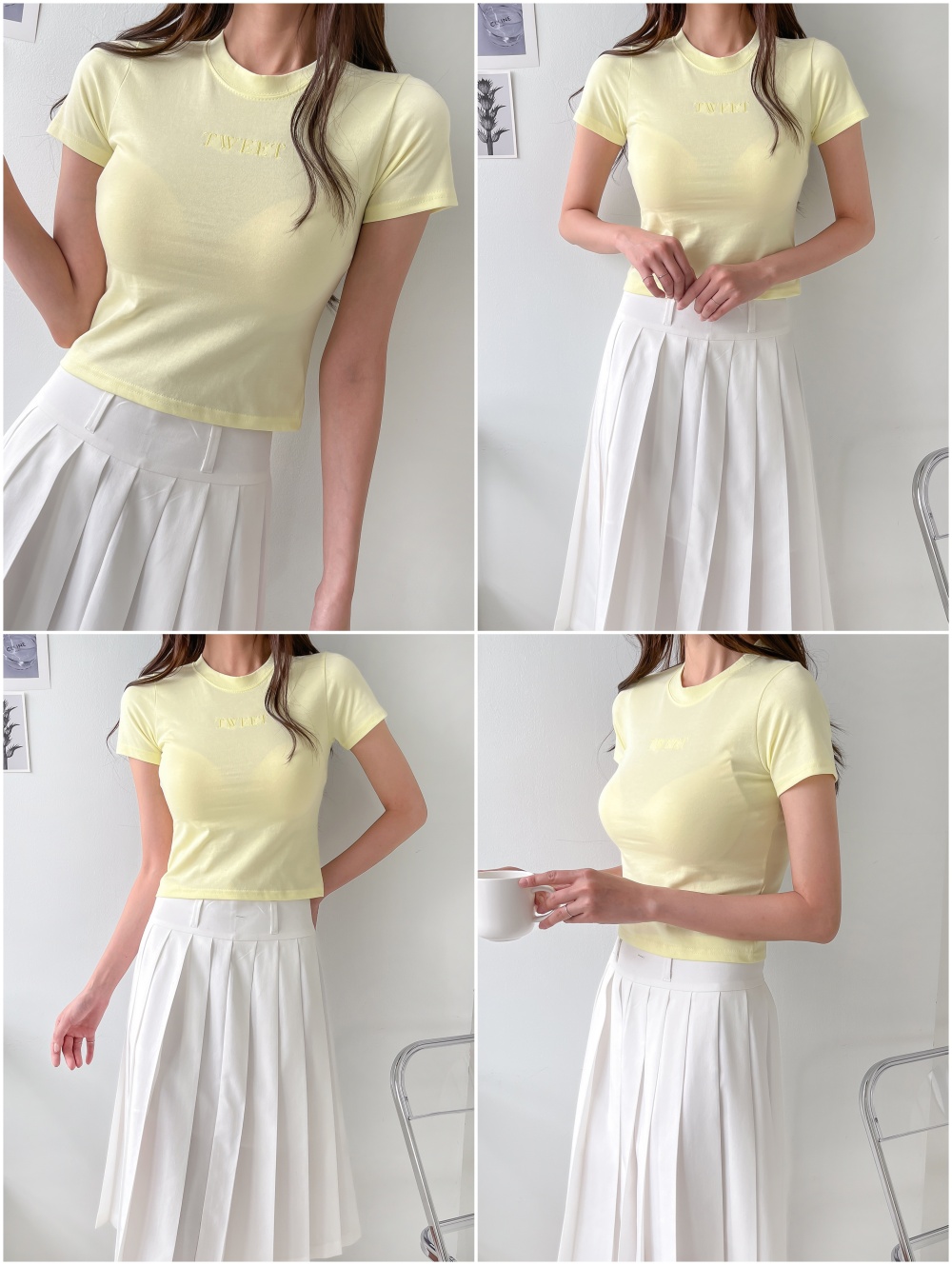 TWEET刺繍スリムTシャツ | 詳細画像28