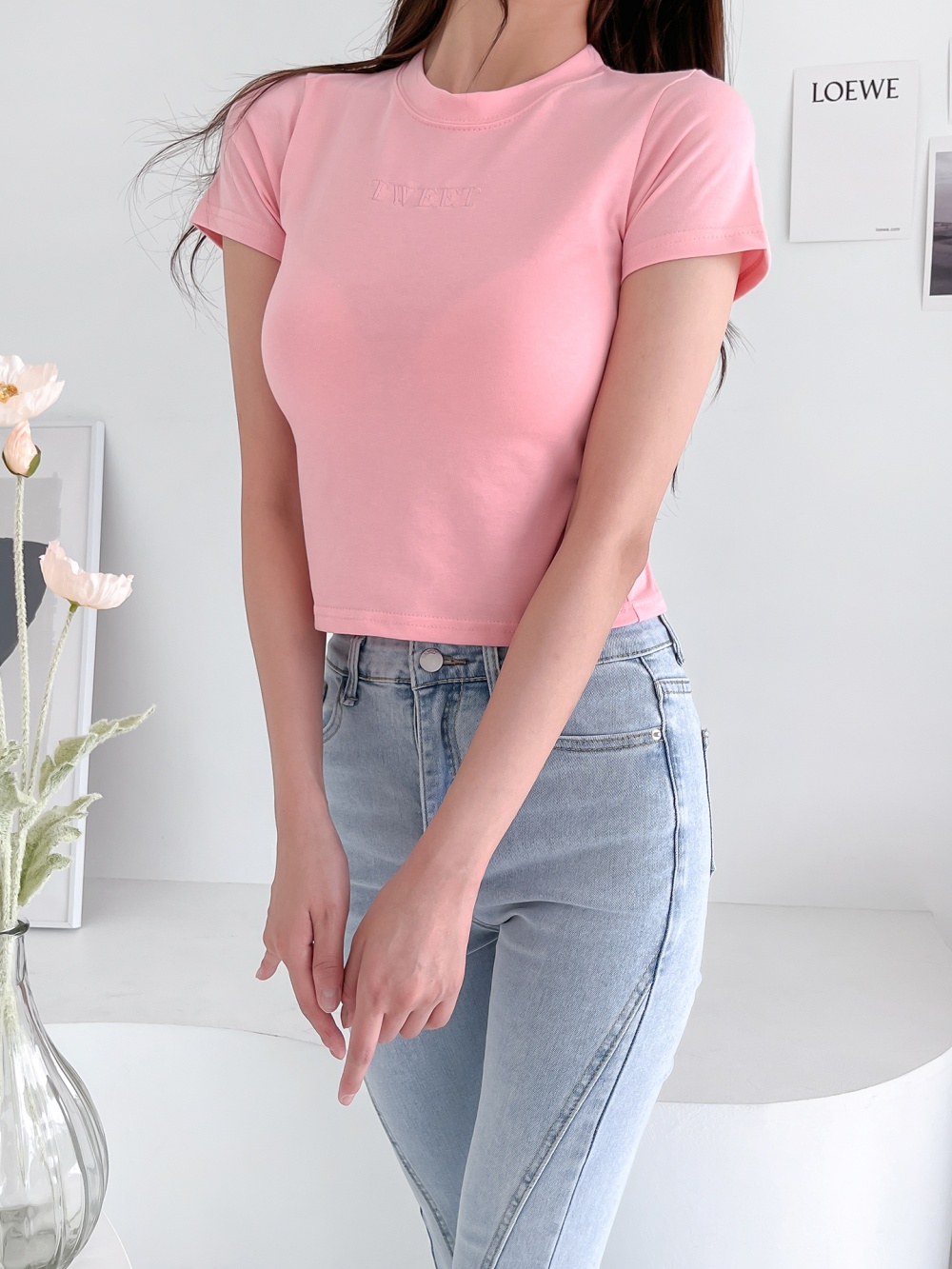 TWEET刺繍スリムTシャツ | 詳細画像25