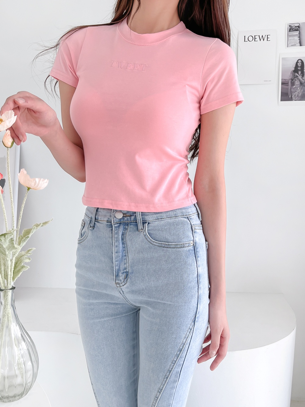 TWEET刺繍スリムTシャツ | 詳細画像24