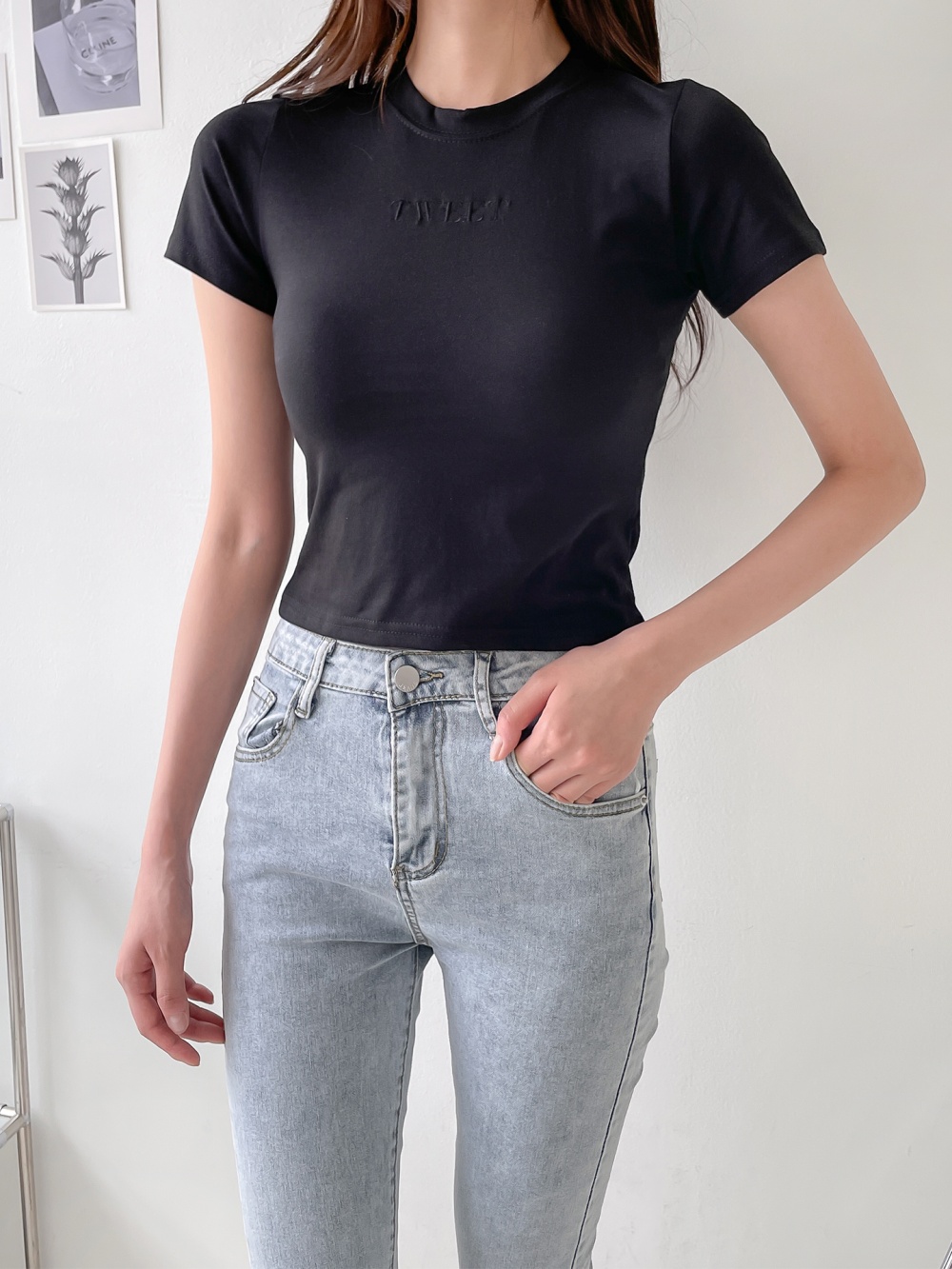 TWEET刺繍スリムTシャツ | 詳細画像22