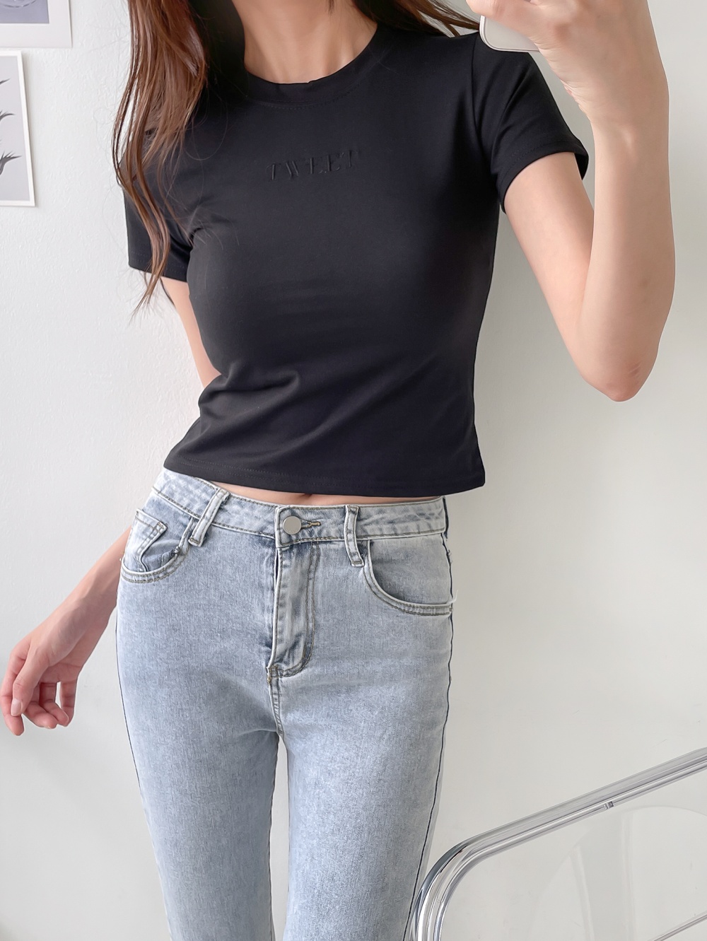 TWEET刺繍スリムTシャツ | 詳細画像21