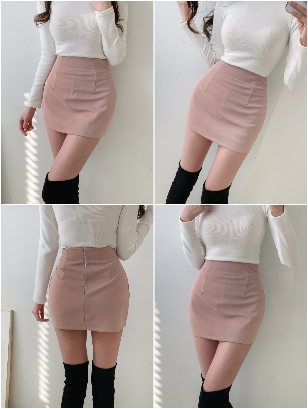パンツ裏地クラックレザー調ミニスカート | 詳細画像29