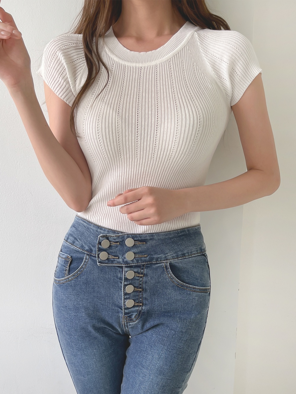 パンチングキャップスリーブニット | 詳細画像5