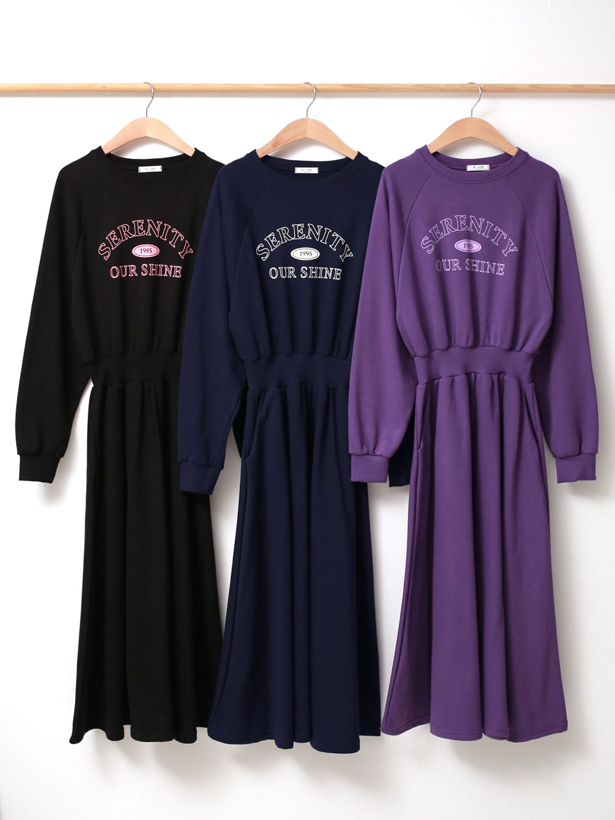 SERENITYラグランスウェットフレアワンピース | 詳細画像12