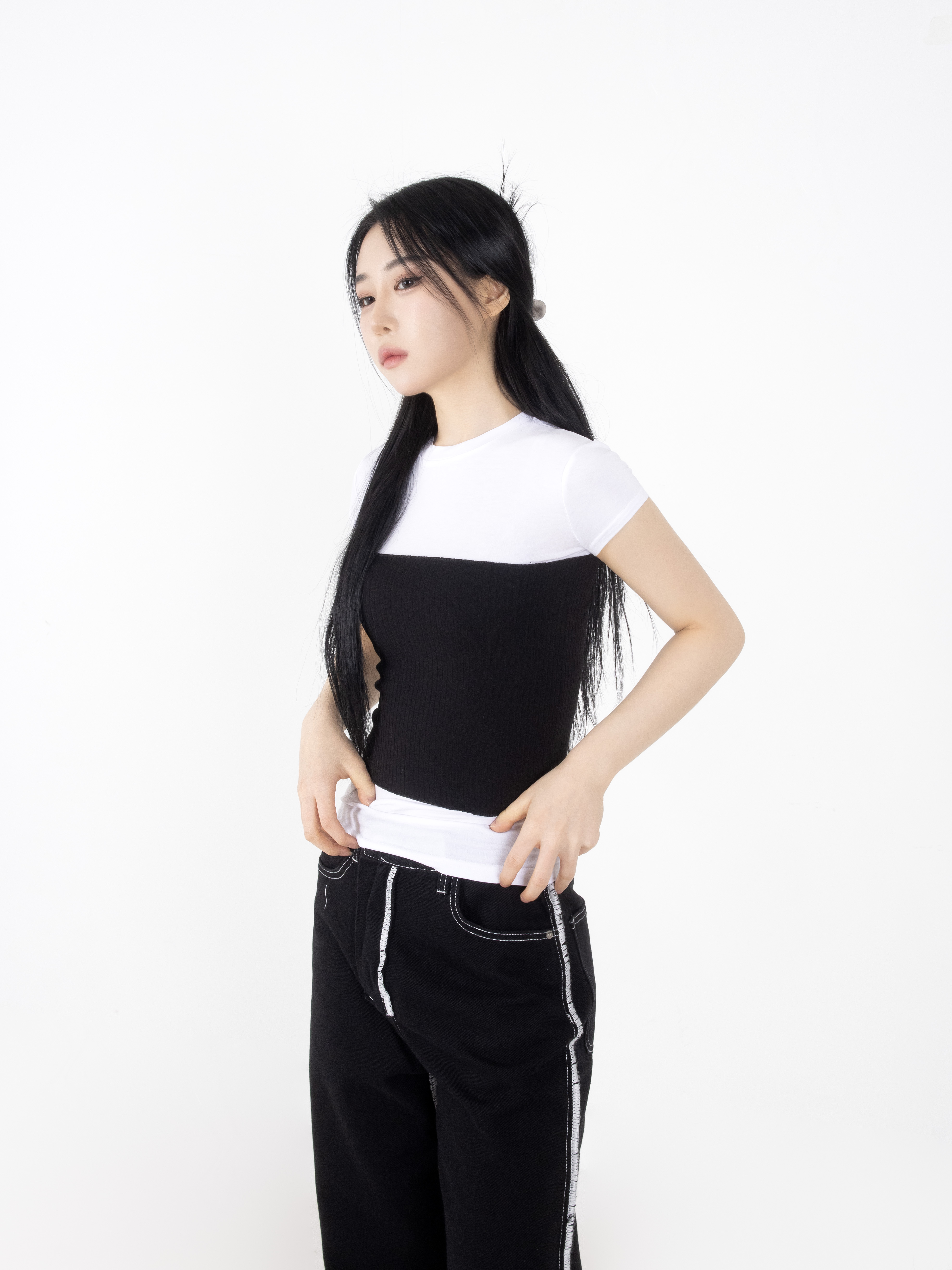 キャップスリーブスリムTシャツ | 詳細画像2