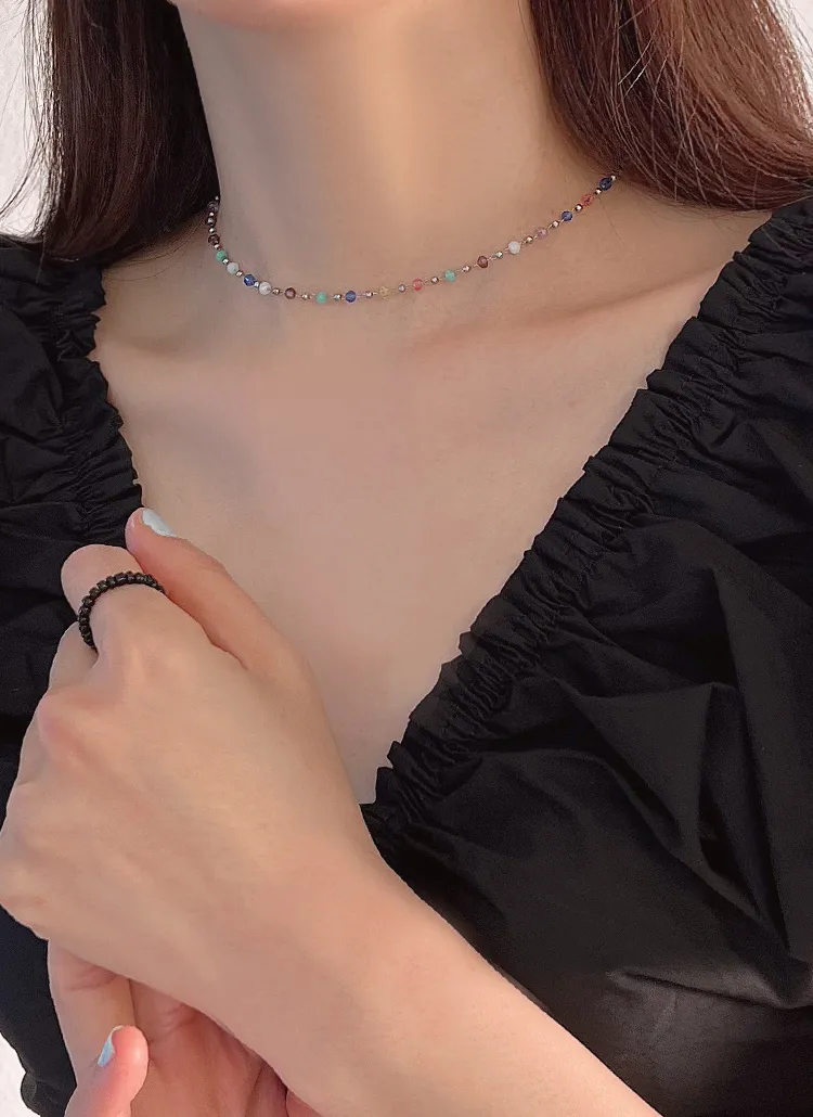ミニビーズボールミックスネックレス | thenoble | 詳細画像1