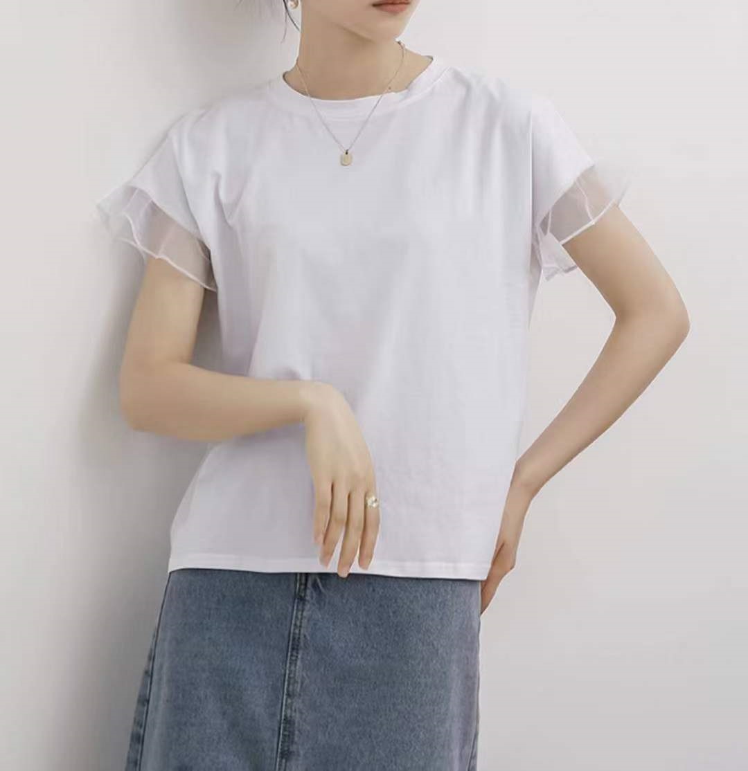 シフォンフリル半袖Tシャツ | 詳細画像3