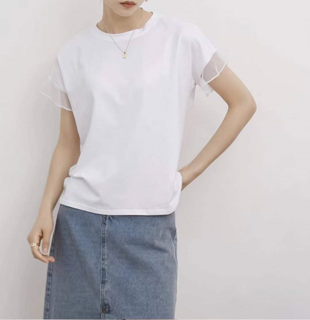 シフォンフリル半袖Tシャツ | 詳細画像7