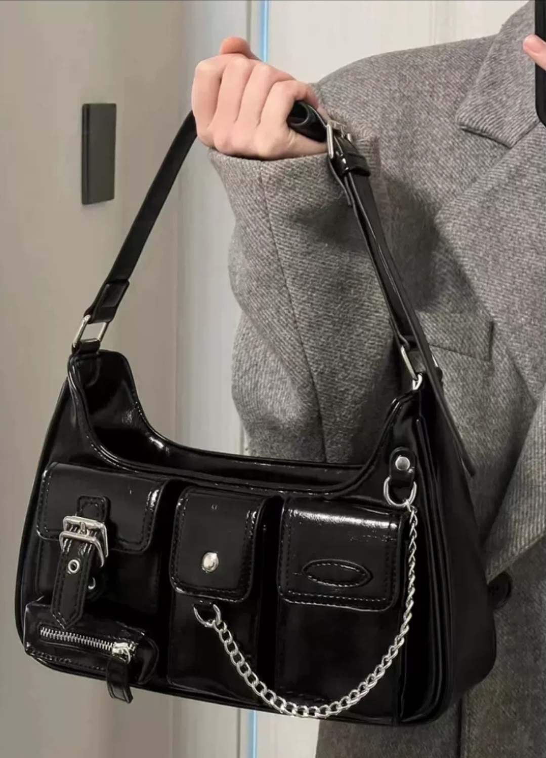 2WAYベルトチェーンマルチポケットバッグ | 詳細画像6