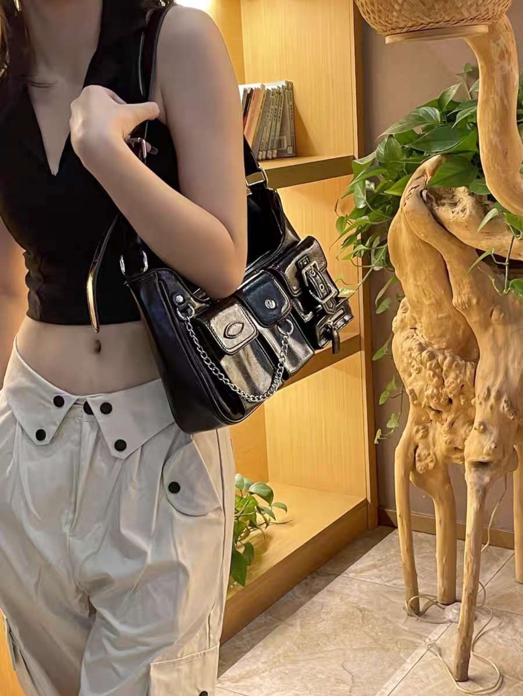 2WAYベルトチェーンマルチポケットバッグ | 詳細画像7