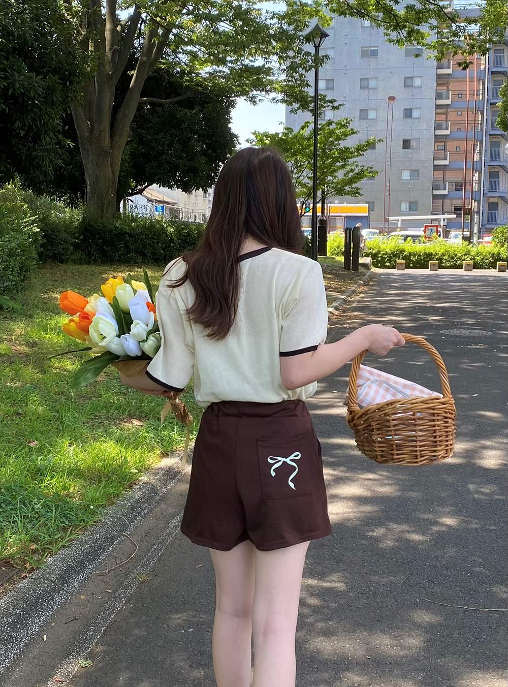 リボンヒップポケットスウェットショートパンツ | 詳細画像10