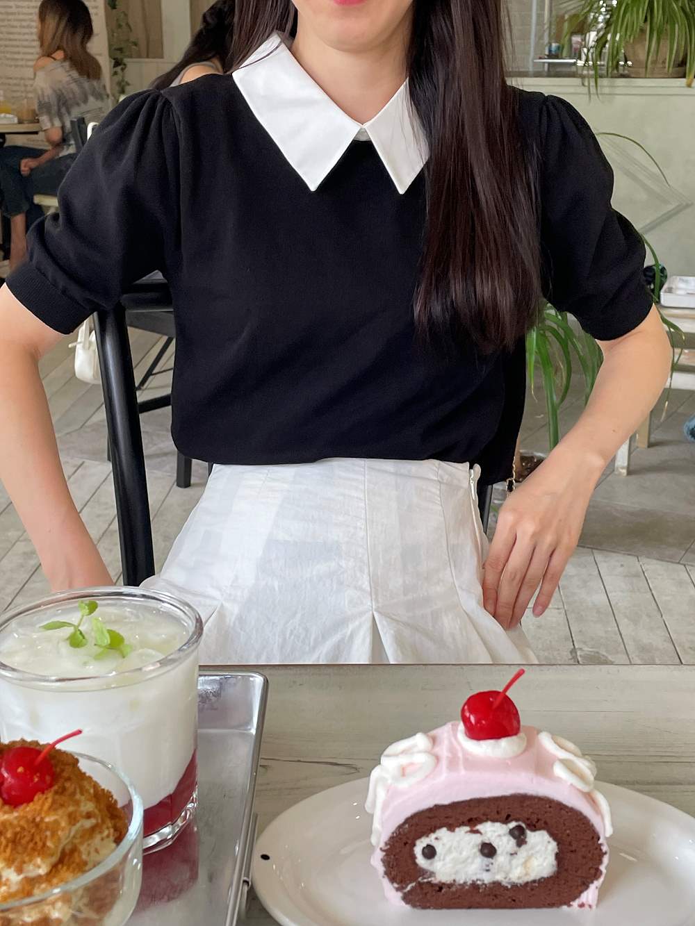 *再入荷*パフスリーブ配色カラーニット | 詳細画像4