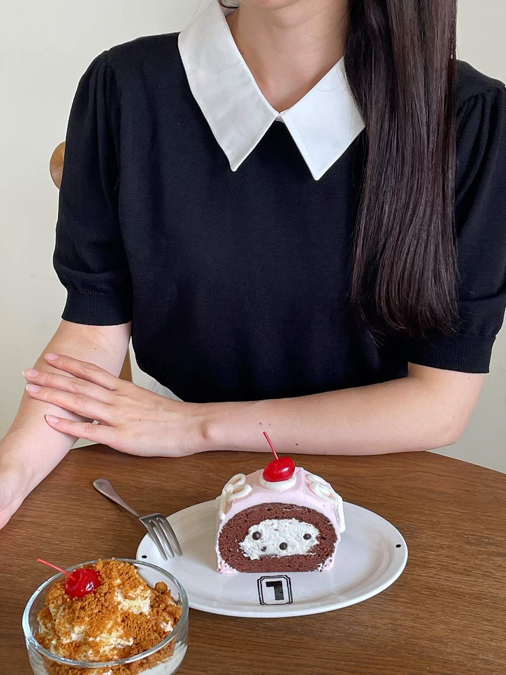 *再入荷*パフスリーブ配色カラーニット | 詳細画像5