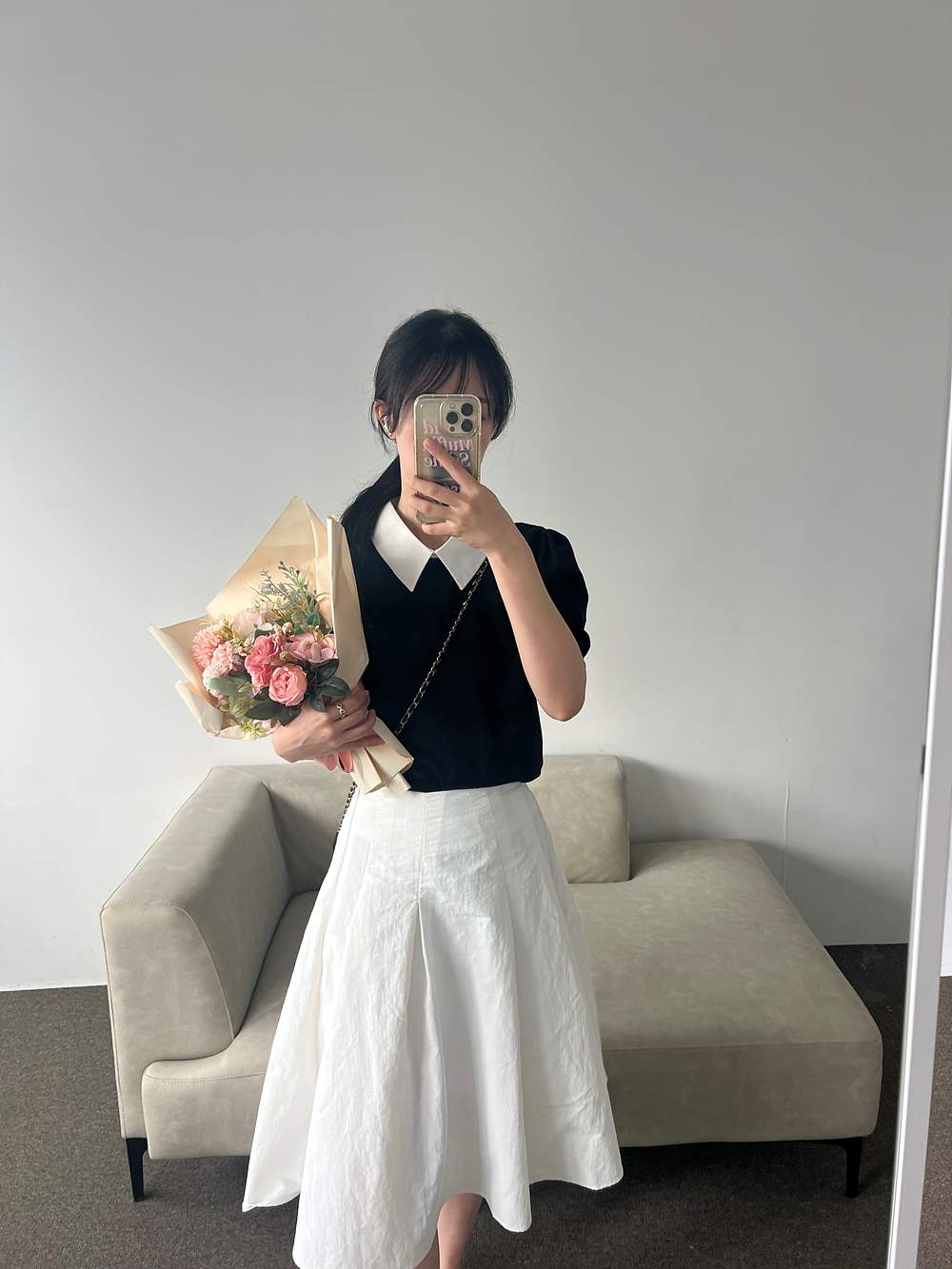 *再入荷*パフスリーブ配色カラーニット | 詳細画像12