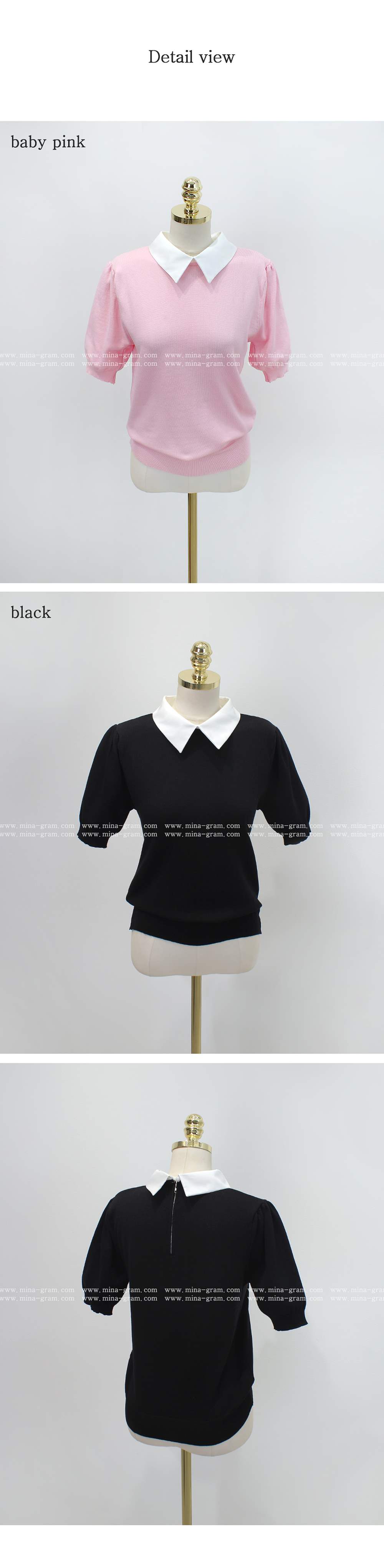 *再入荷*パフスリーブ配色カラーニット | 詳細画像18