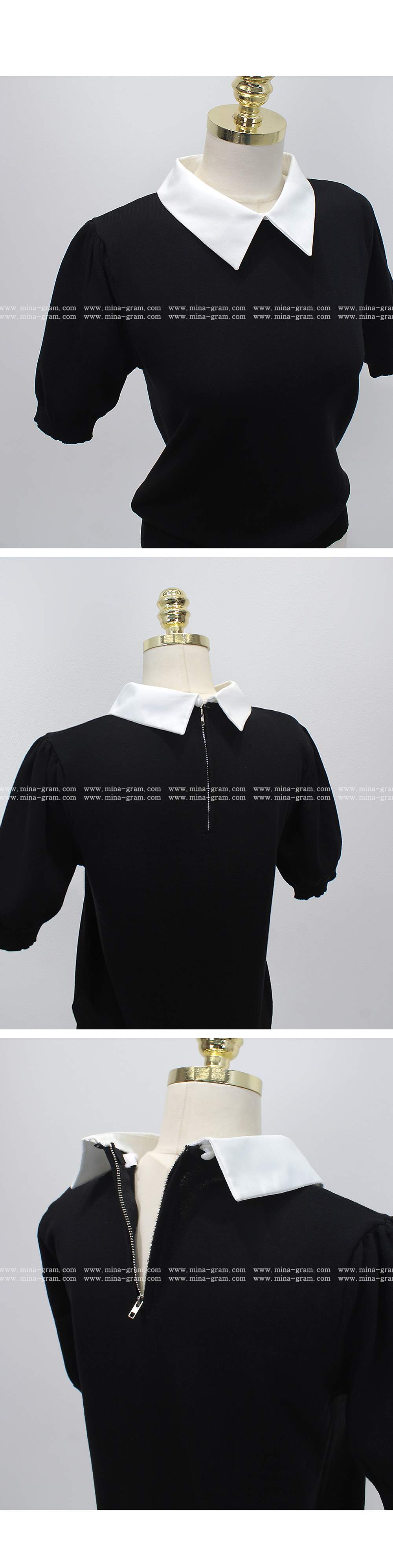 *再入荷*パフスリーブ配色カラーニット | 詳細画像19