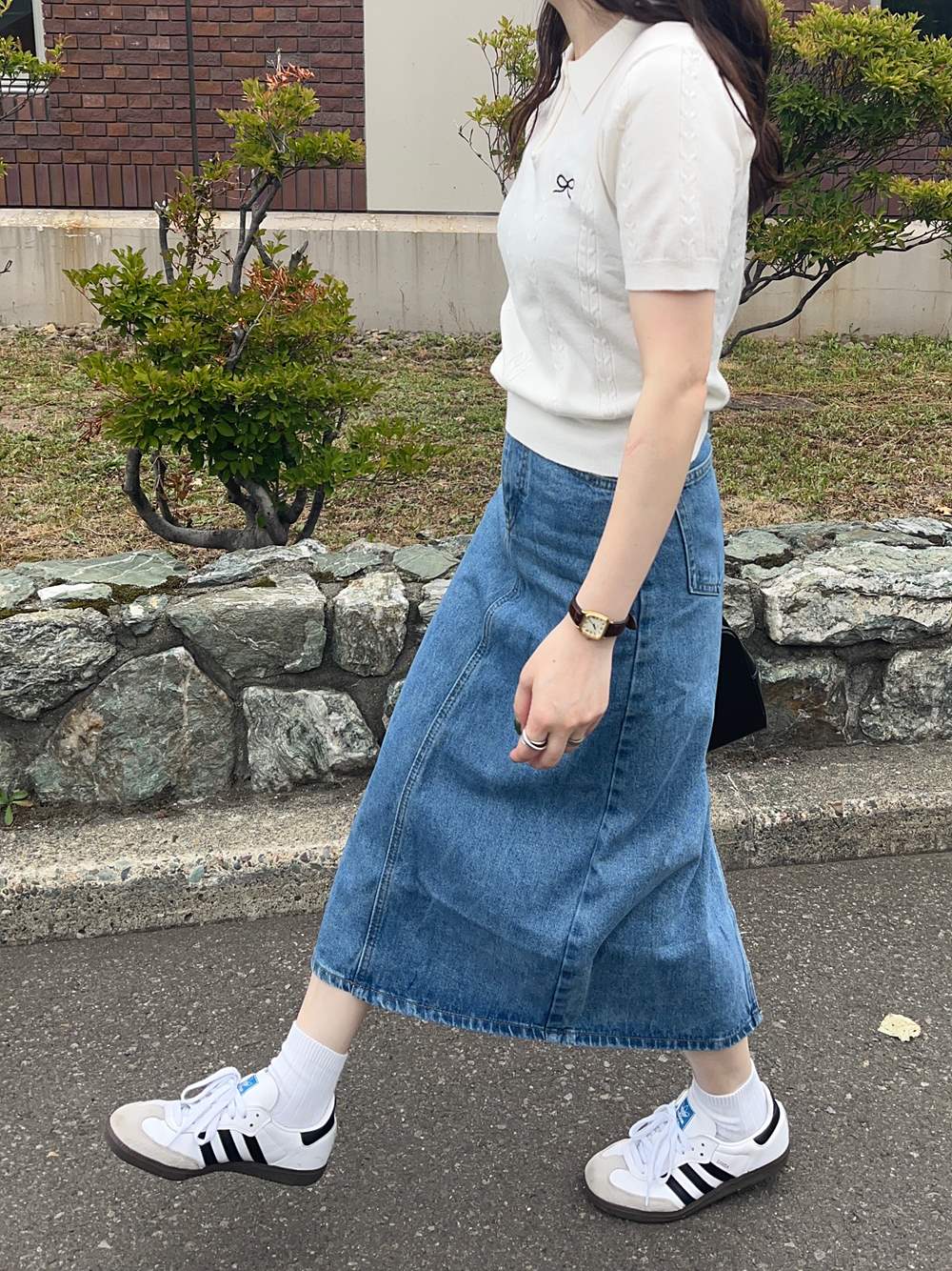 リボン刺繍ポロカラーニット | 詳細画像14