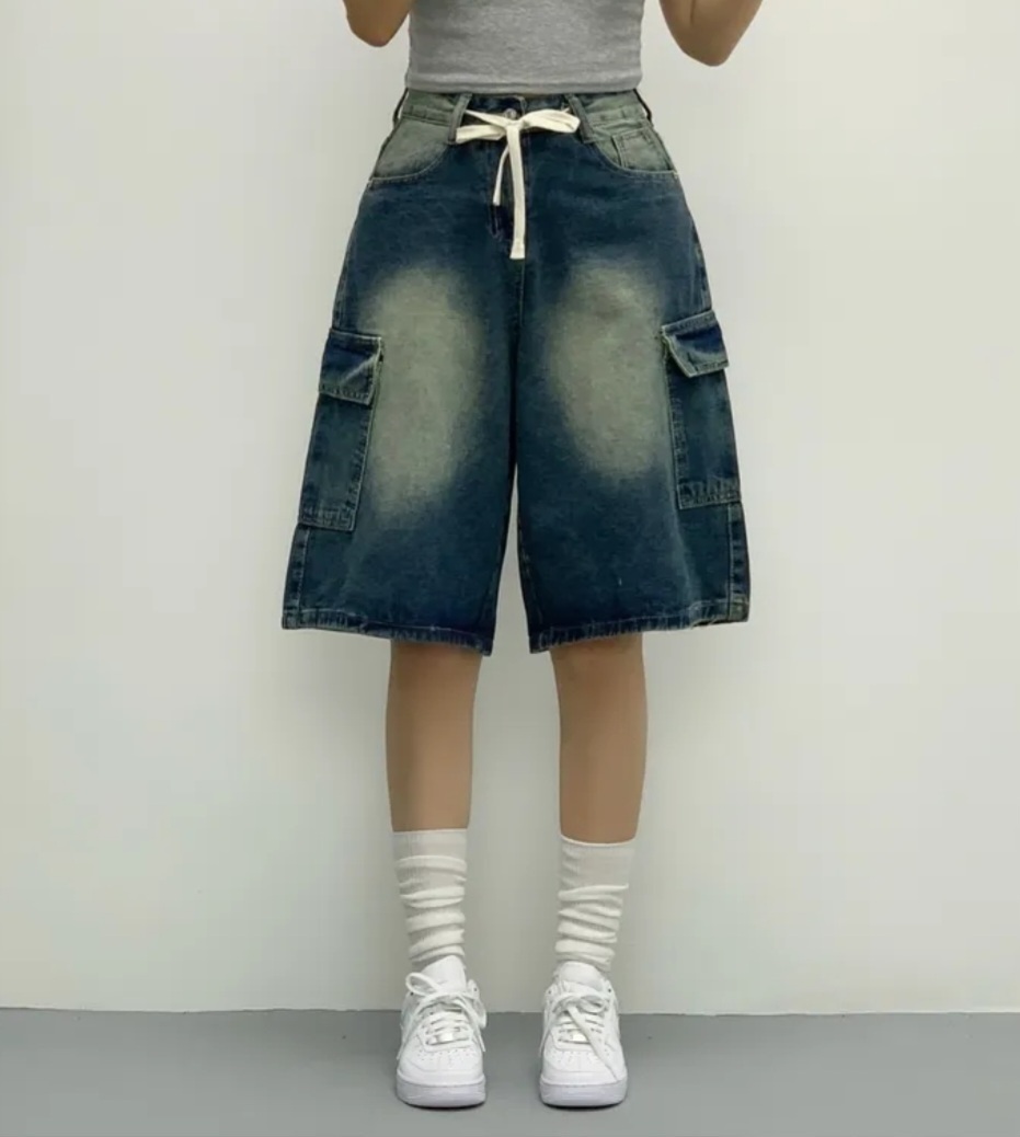 ドロストカーゴバミューダデニムパンツ | 詳細画像4
