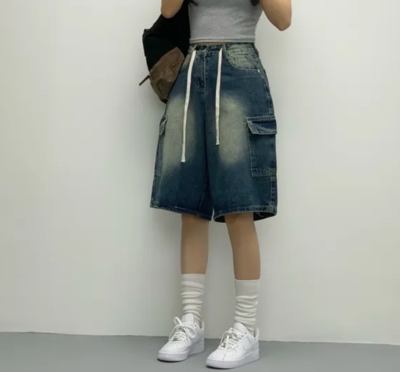 ドロストカーゴバミューダデニムパンツ | 詳細画像3