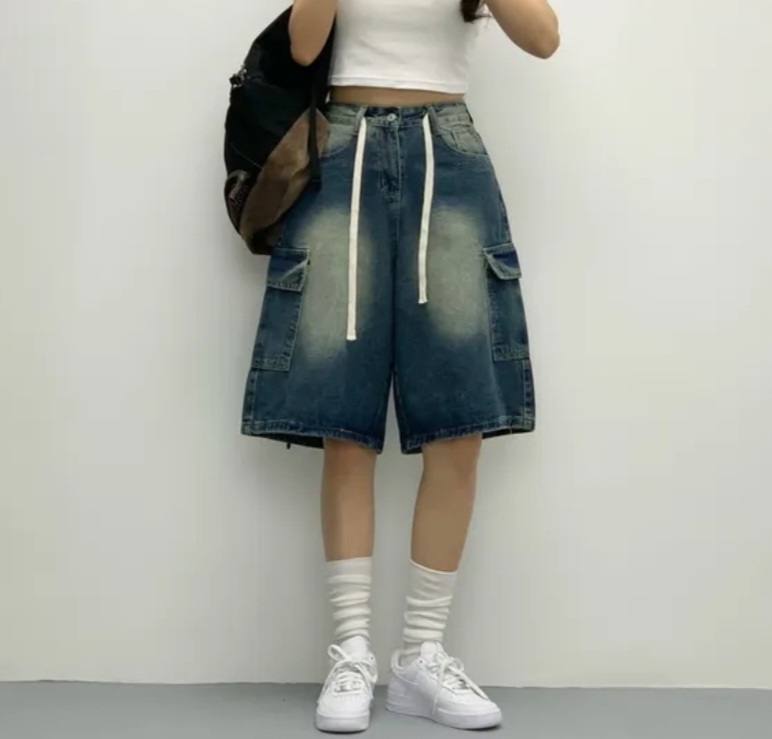 ドロストカーゴバミューダデニムパンツ | 詳細画像5