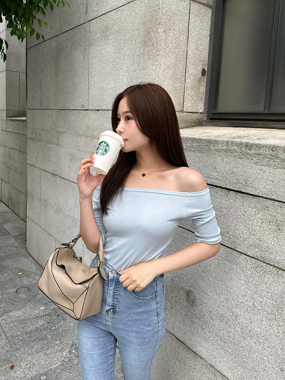 2WAYネックスリムフィットTシャツ | 詳細画像9