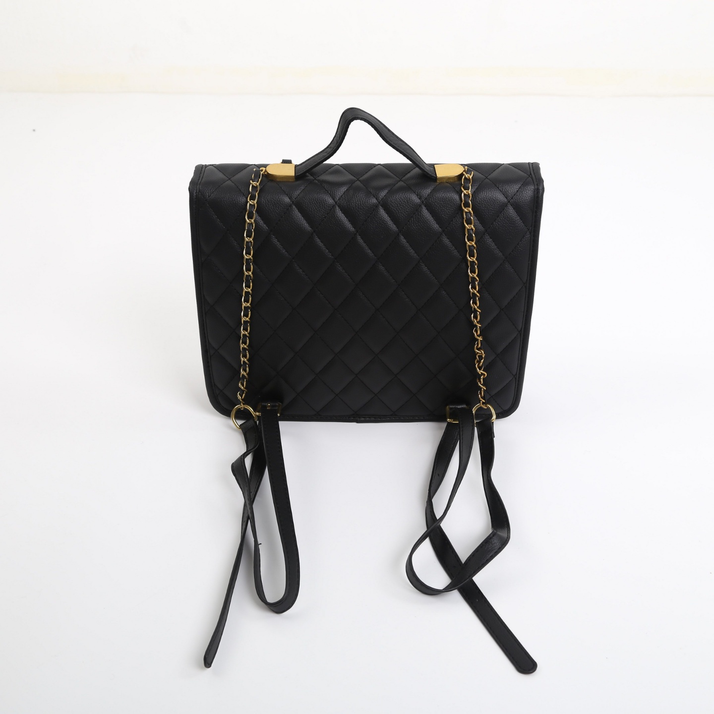 キルティングスクエアチェーンバックパック | 詳細画像11