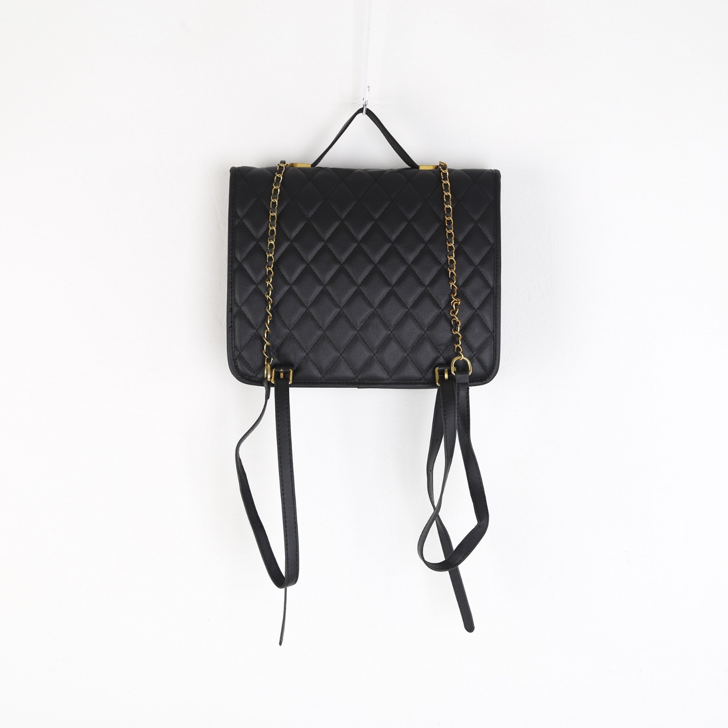 キルティングスクエアチェーンバックパック | 詳細画像16