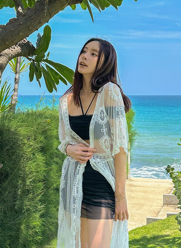 エスニックレースシースルーカバーアップ | soulbeach | 詳細画像1