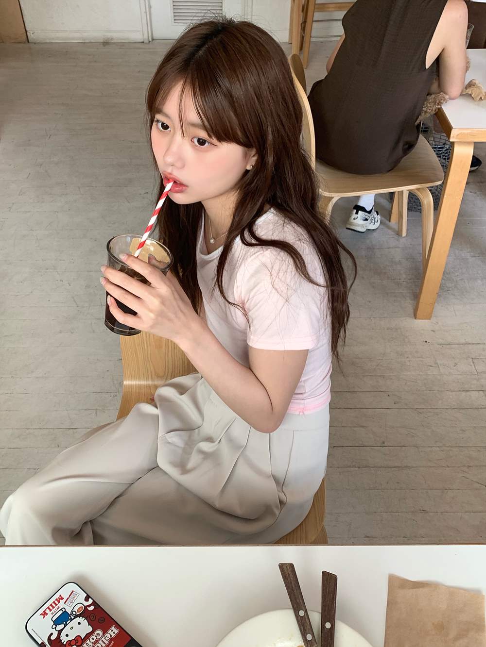 配色ワンショルダーTシャツ | 詳細画像8