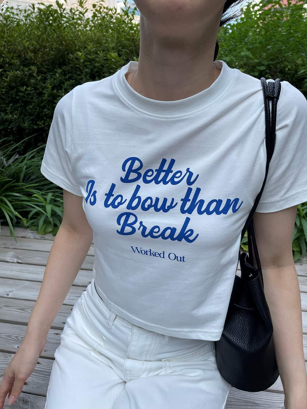 レタリングクロップド半袖Tシャツ | 詳細画像14