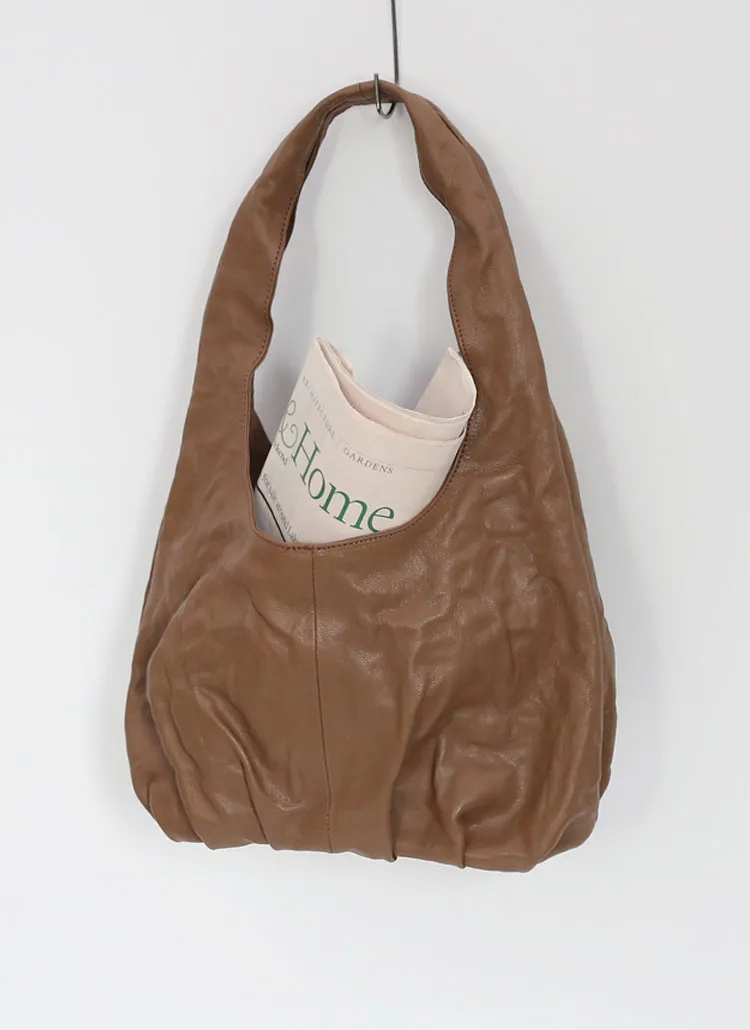 リンクルカウレザーラウンドバッグ | whosbag | 詳細画像1