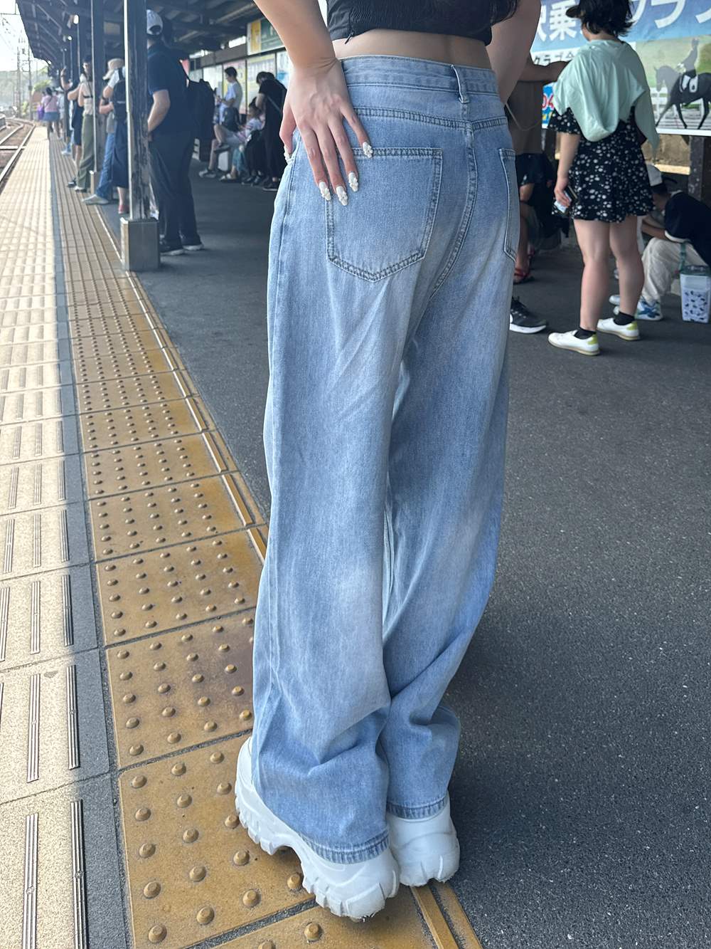 ハイウエストワイドデニムパンツ | 詳細画像11