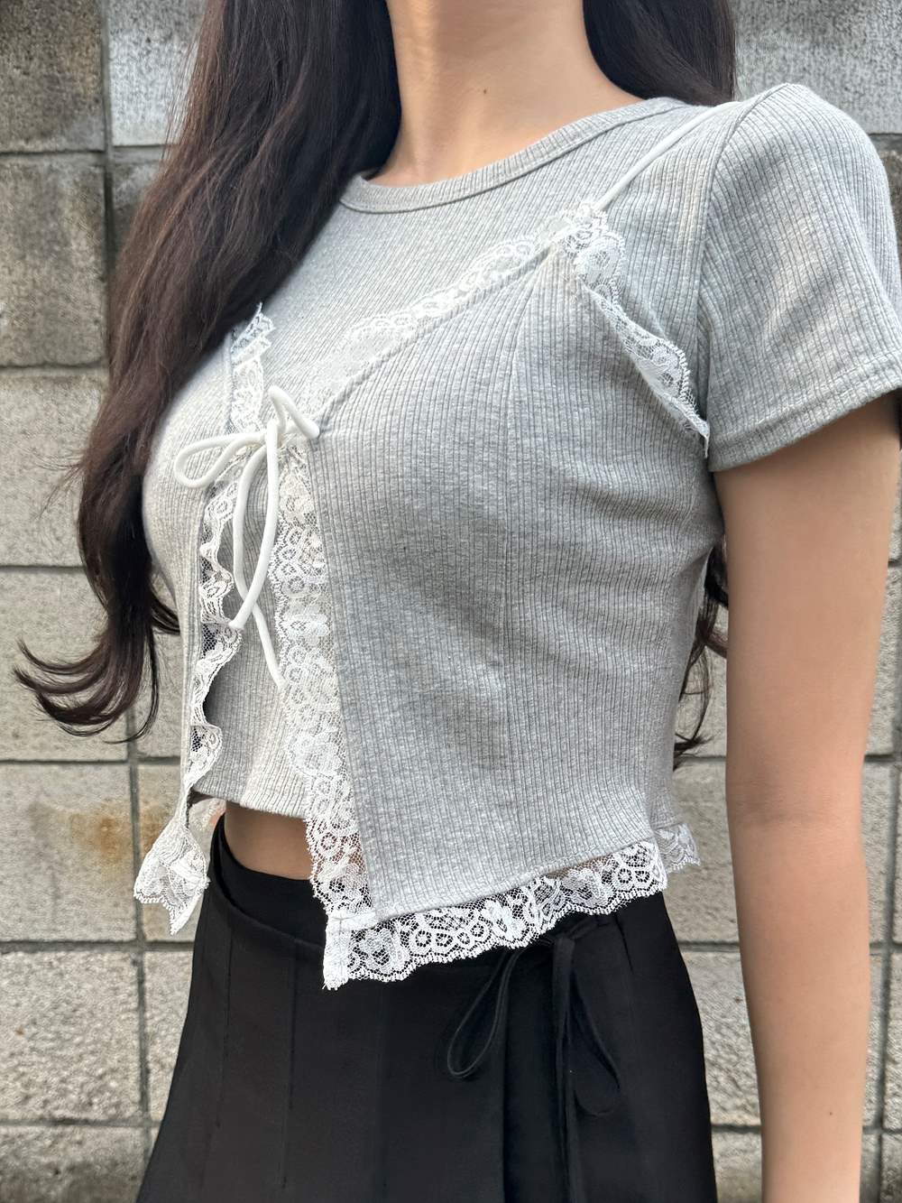 レースリボンビスチェ&半袖TシャツSET | 詳細画像16