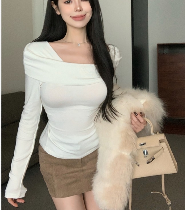 オフショルダー風長袖Tシャツ | 詳細画像7