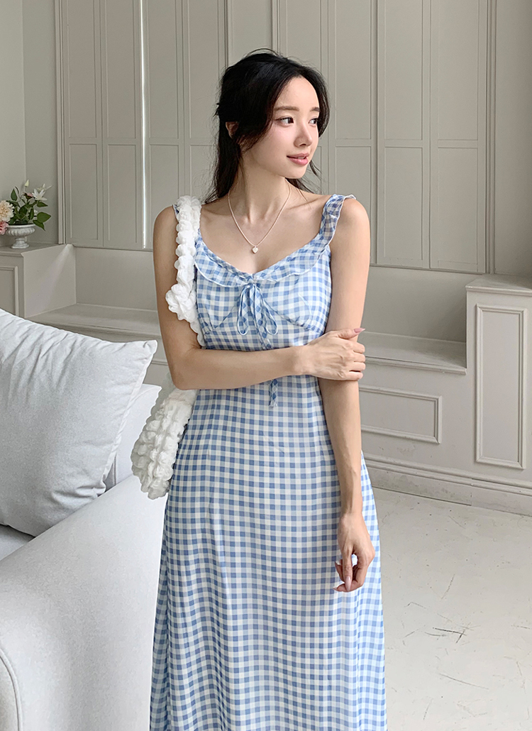 PRADA ノースリーブ フリル ワンピース 異素材 リボン XS レディース