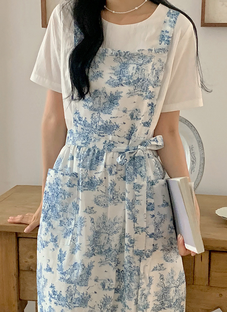 リボンフリルトワルドジュイエプロンワンピース | レディース