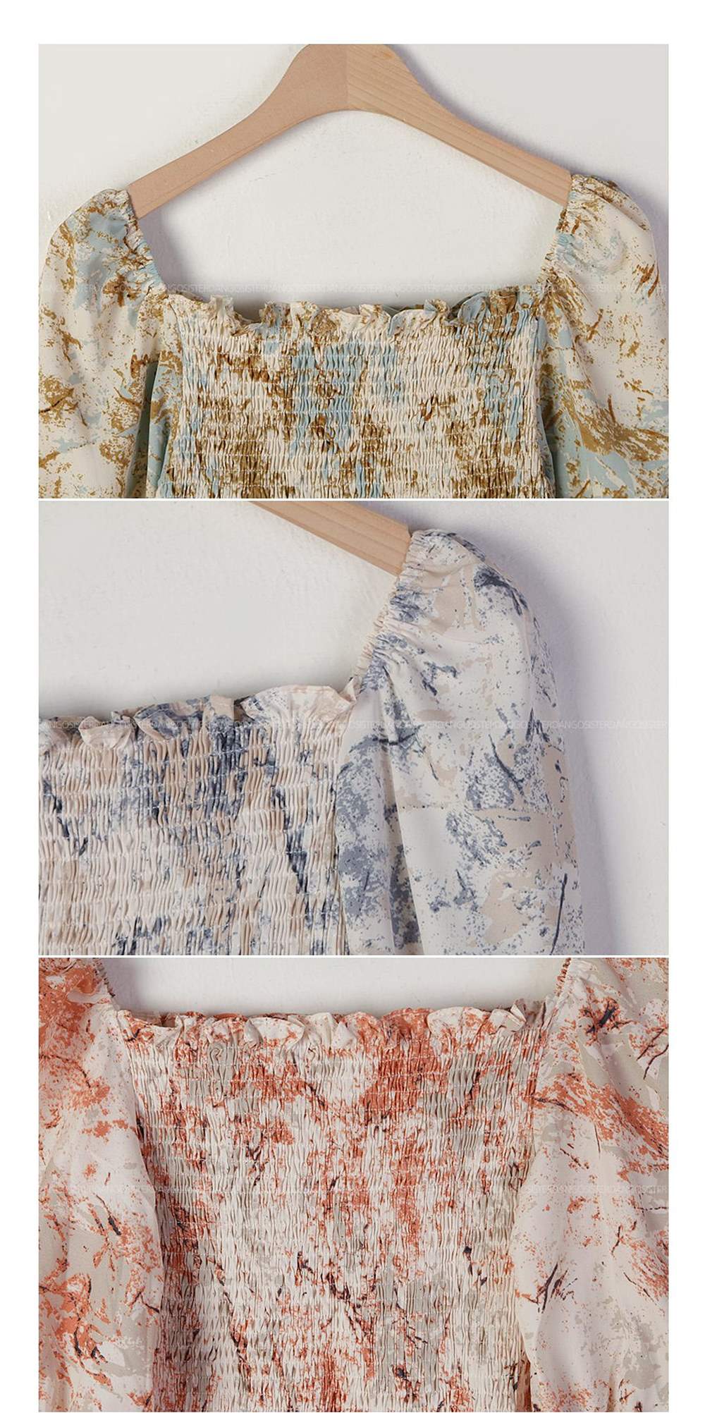 2WAYパターンシャーリングパフブラウス | 詳細画像14