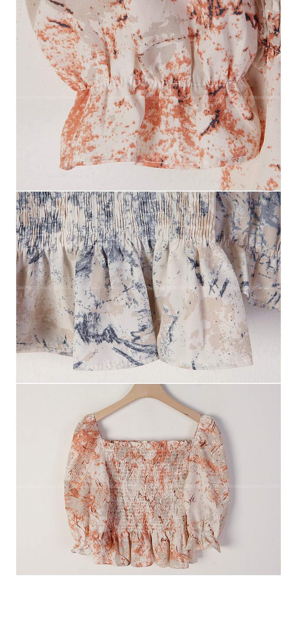 2WAYパターンシャーリングパフブラウス | 詳細画像15