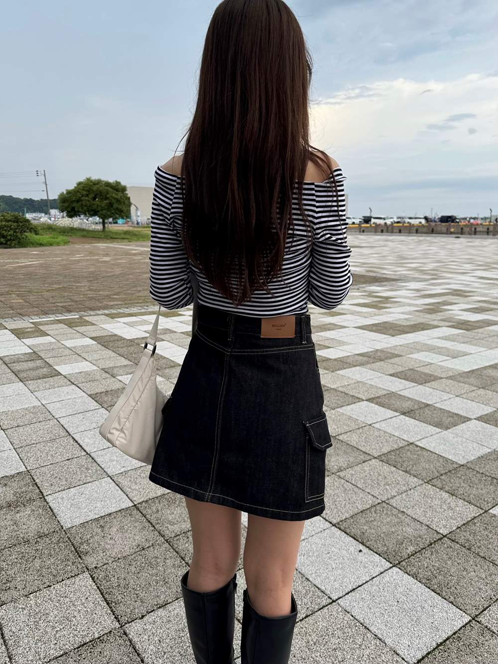 パンツ裏地デニムカーゴミニスカート | 詳細画像8